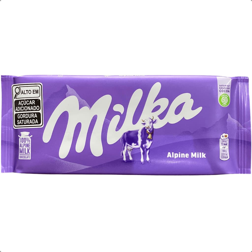 Chocolate Milka Alpine Milk 100g Ao Leite Premium
