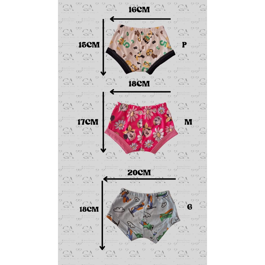 Kit Tapa Fralda menina Short Variados