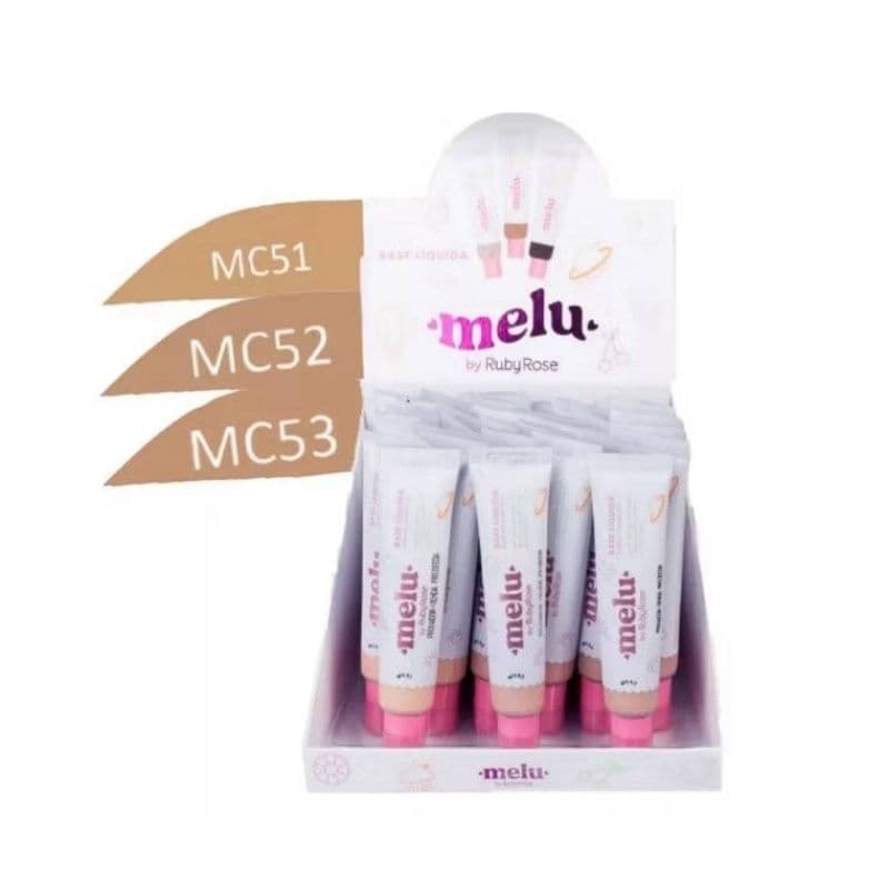 Box C/ 36 Pcs Base Liquida Melu Ruby Rose RR-872