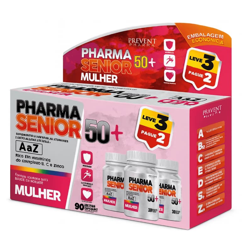 Vitamina para Mulher 50+ – Suplemento Completo Power Mill | Leve 3, Pague 2