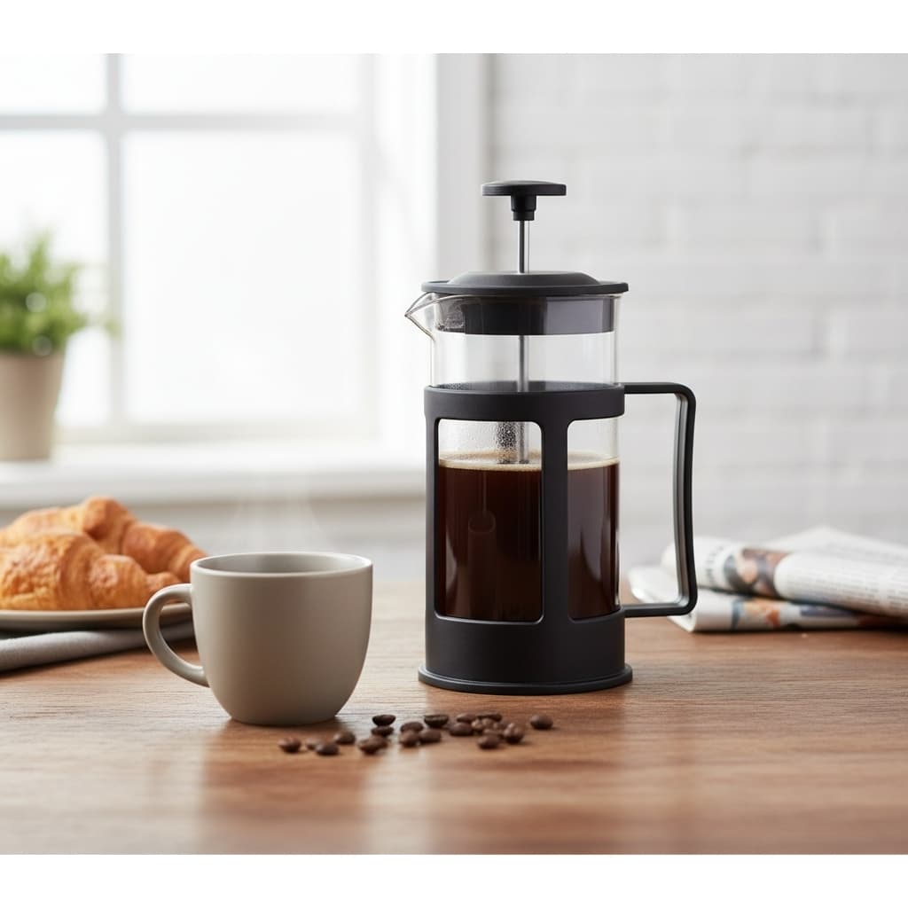 ☕ Cafeteira Prensa Francesa 600ml  🍵 Café Expresso Leite Cremoso Cappuccino de Vidro e Plástico