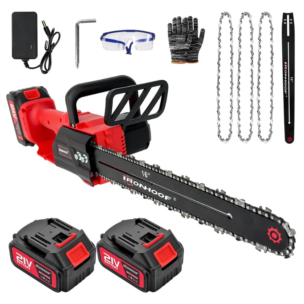 16 Polegadas Motosserra Elétrica Brushless Sem Fio portátil 1600W 2 Bateria 4Ah
