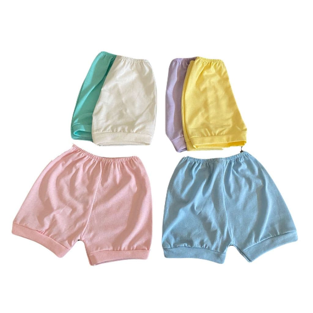 kit 4 shorts cobre fralda 100% algodão para bebe Rn