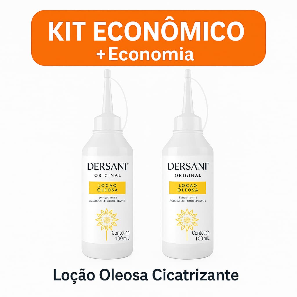 Kit 2x Dersani 100ml | Loção Oleosa Cicatrizante | Tratamento de Feridas e Escaras