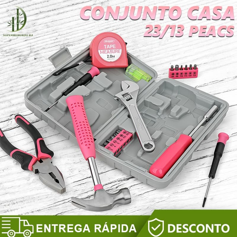 💥Conjunto De Ferramentas Portáteis Versáteis De 13/24 Peças Para Reparos Domésticos E No Trabalho