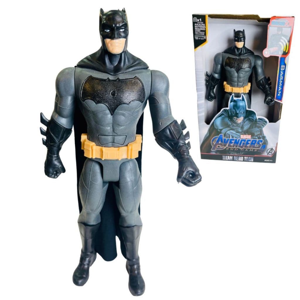 Boneco Batman Articulado 30cm Com Som E Luz Liga Da Justiça