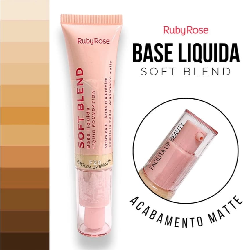 BASE LIQUIDA SOFT BLEND RUBY ROSE