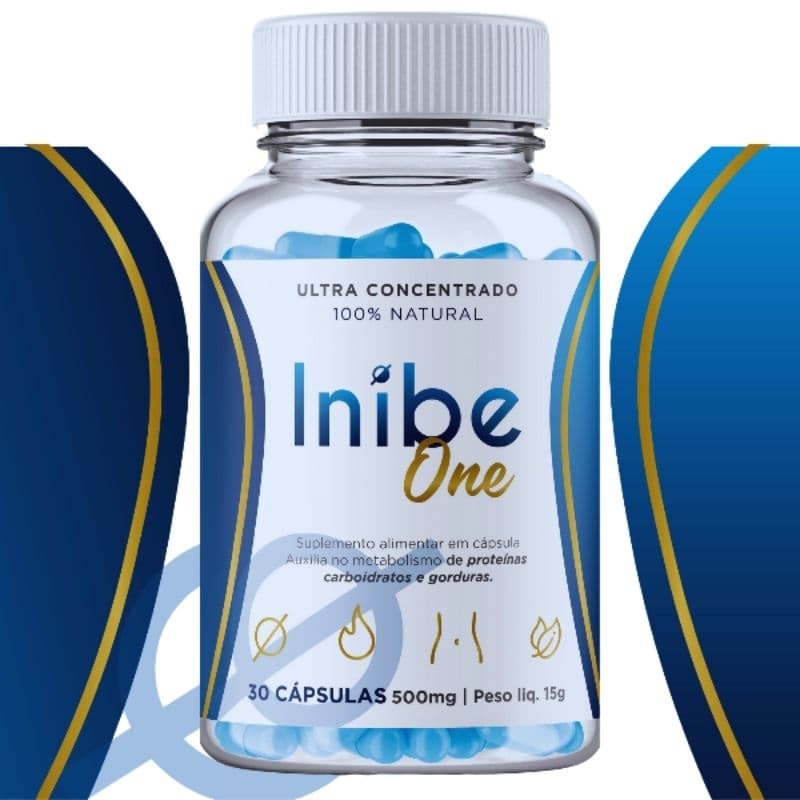 1x Inibe One Suplemento In Natural com Fibras e Vitaminas – 30 Cápsulas