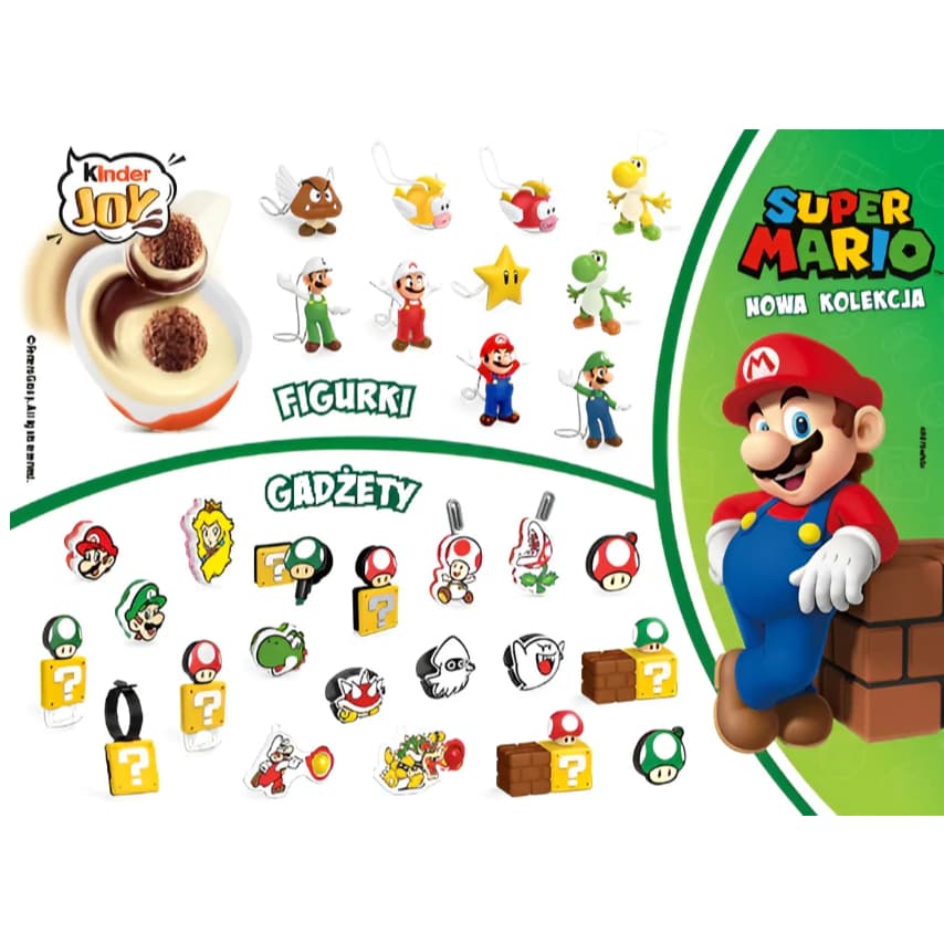 Kinder Joy Super Mario Importada 20g Edição Limitada Brinquedo