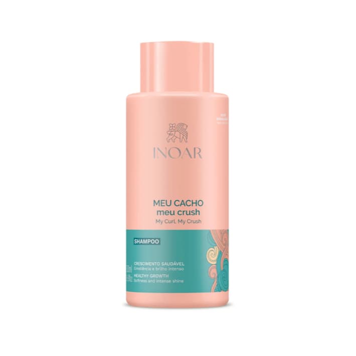 Inoar Meu Cacho Meu Crush Shampoo Hidratante 500ml - Crescimento Saudável e Brilho Intenso