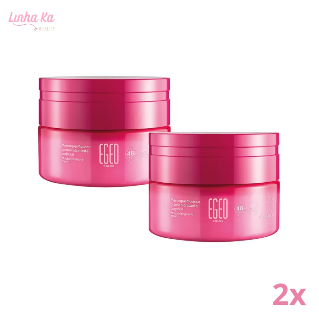Combo 2 Mousse Hidratante Corporal Egeo Dolce Merengue 250g (2 Itens) o Boticário
