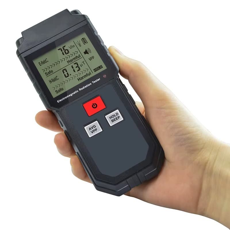 Detector de Radiação EMF Eletromagnética – Medidor Digital Portátil – Envio 24h
