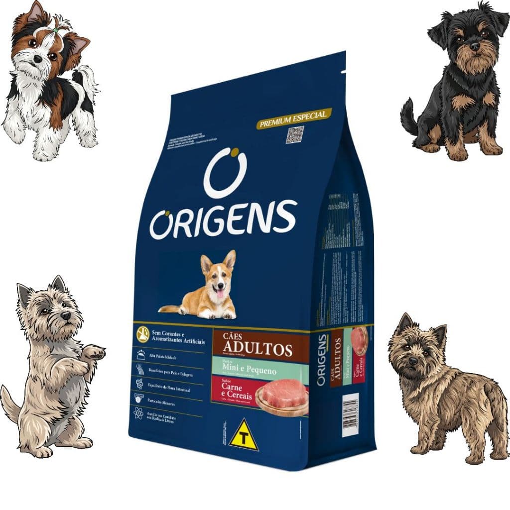 Ração Para Cachorros Adultos de Porte Pequeno Carne 15kg Origens