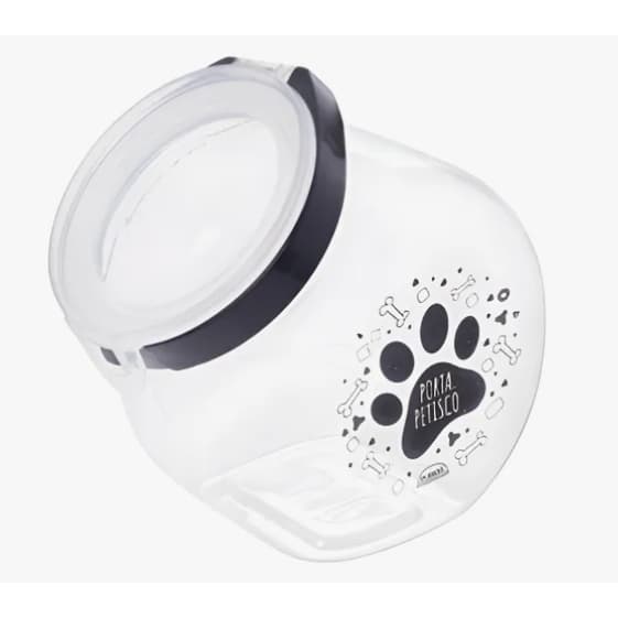 PORTA RAÇÃO OU POTE PARA PETISCO RAÇÃO CACHORRO E GATOS REF 71