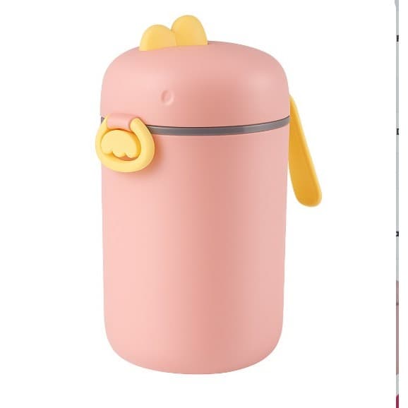 Pote Porta Leite em Pó Bebê Dino Infantil Passeio Viagem Com Dosador  Nivelador P 400ml e G 800ml