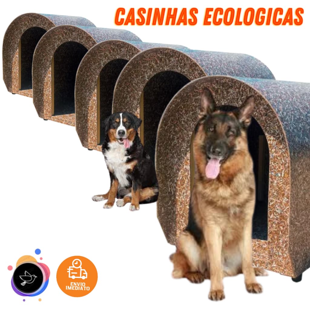 Casinha de Madeira Ecologica Reciclada Para Cachorro Cães Casa Pet Todos os Tamanhos