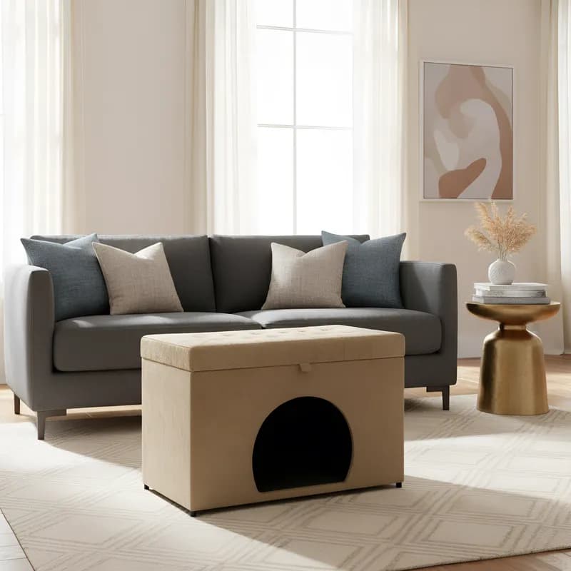 PUFF CAMA PET CACHORRO E GATO RAÇAS PEQUENAS SHITZU YOURKSHIRE
