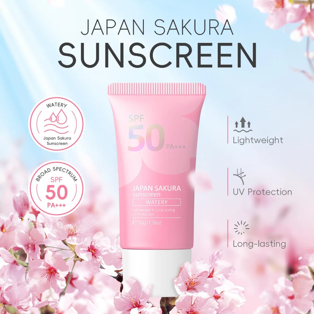Laikou Sakura Creme protetor solar hidratante protetor facial Spf50 gel creme solar facial