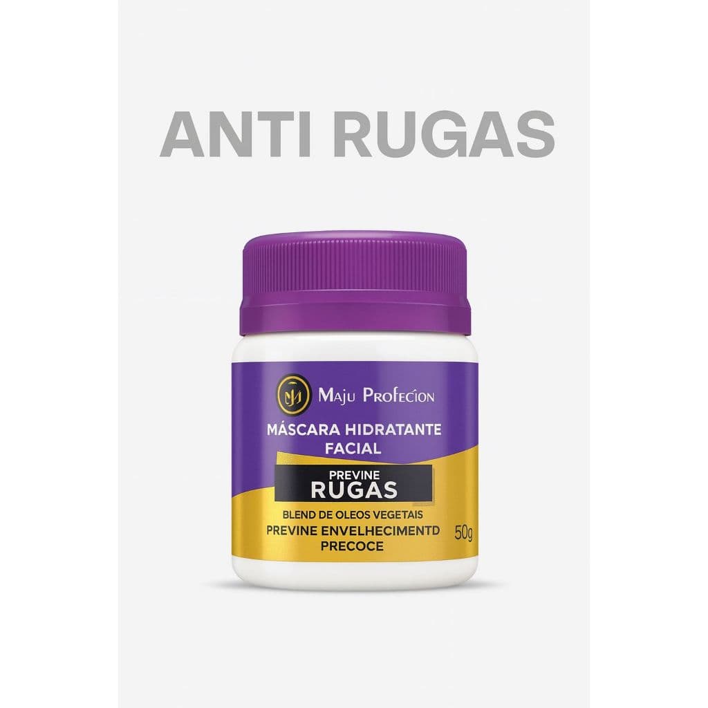 Creme Facial Anti Rugas Máscara Hidratante Previne Envelhecimento Linhas de Expressão Rejuvenescedor