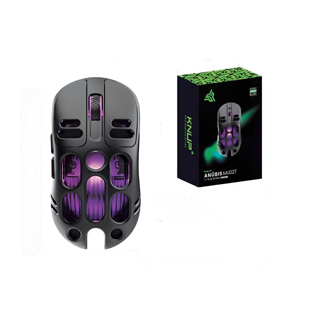 Mouse Gamer Sem Fio Rgb 6800dp max  6 Botões Bluetooth Usb Preto mu-027