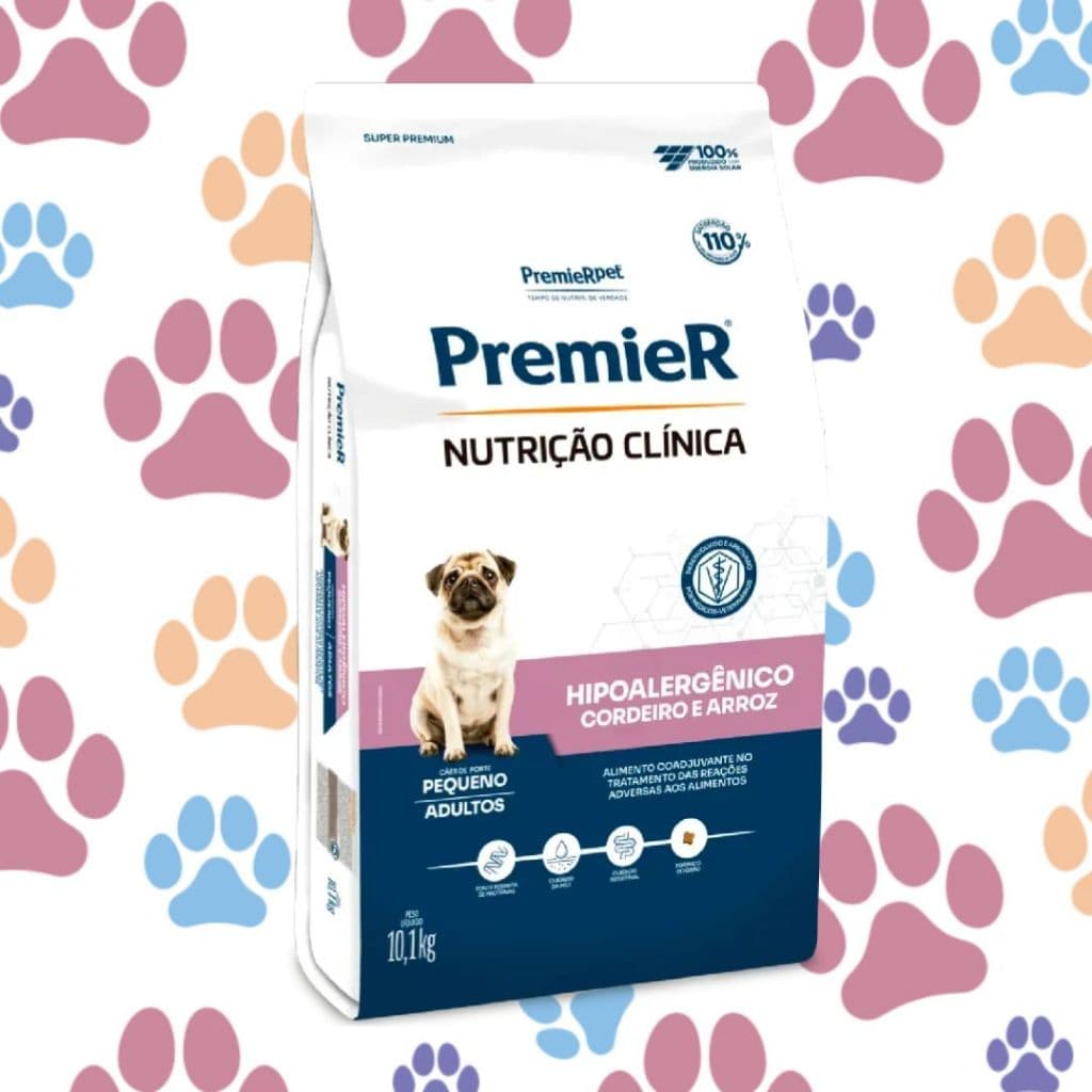 Ração Para Cachorros Adultos Pequenos Nutrição Clínica Hipoalergênico 10,1kg Premier