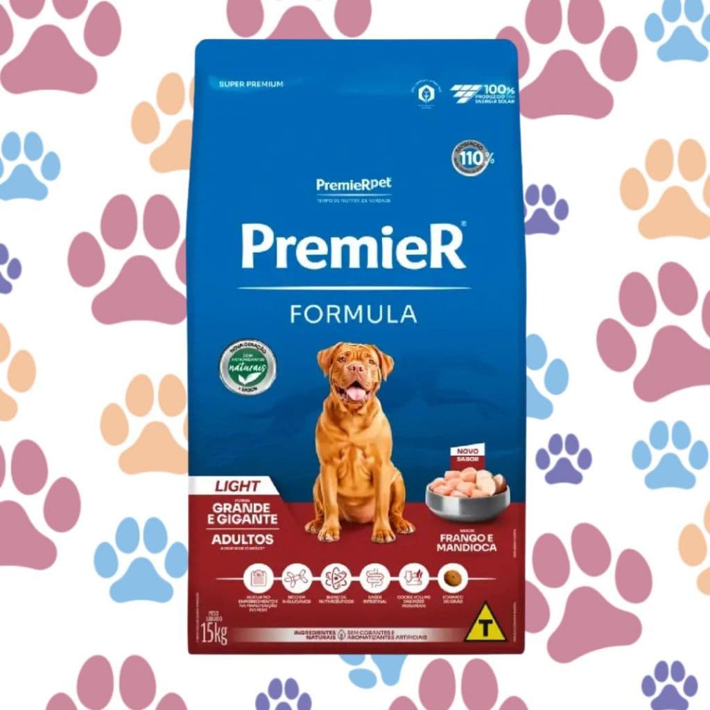 Ração Para Cachorros Adultos Gramdes Formula Light 15kg Premier