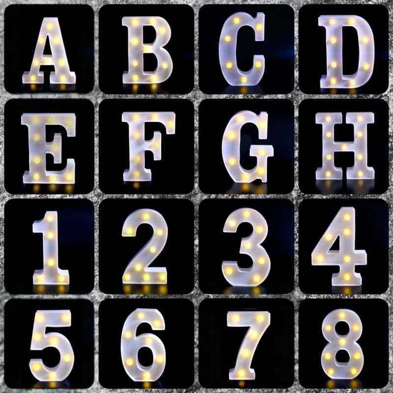 Letra O Led Luminária Led 3D 21cm
