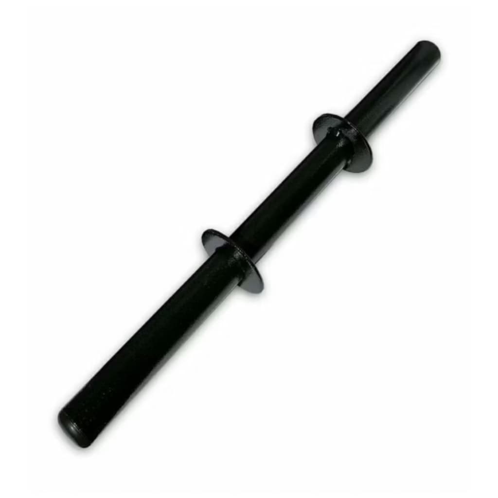 Barra halter de mão avulsa 40 cm com presilhas academia musculação