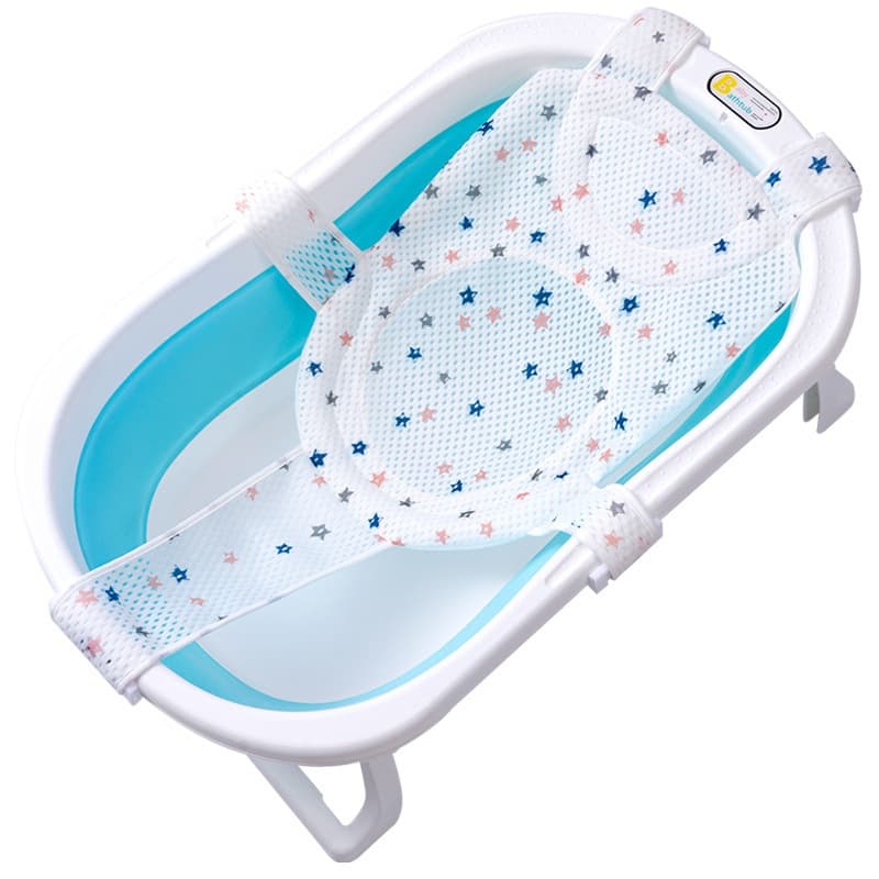 Rede de Proteção Infantil Bebê para Banheira Rosa Azul