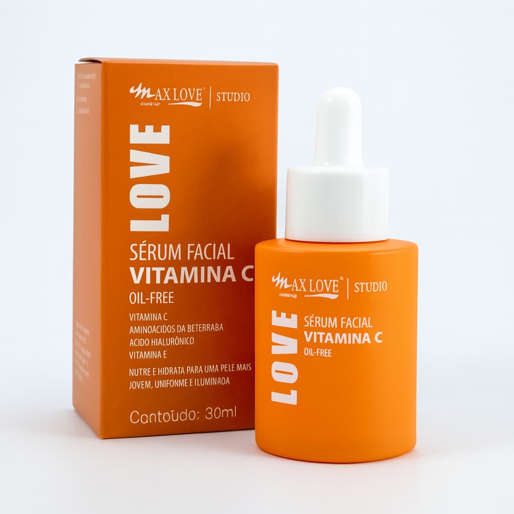 Sérum Facial Vitamina C Max Love – Hidratação e Luminosidade (30ml)