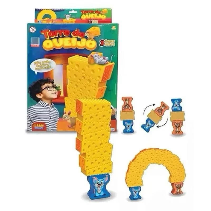 Jogo De Estratégia Torre De Queijo - Diversão Em Família