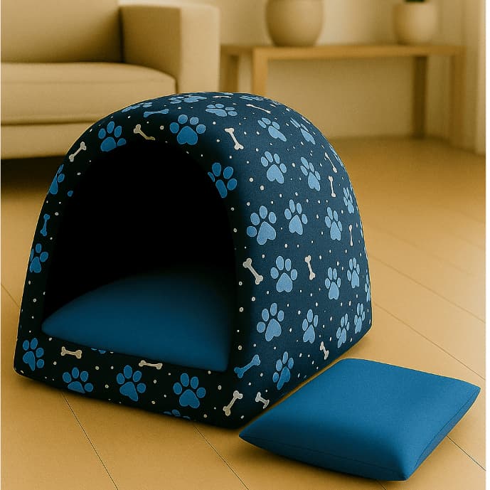 Cama pra Cachorro e Gato Casinha Toca Iglu + Almofada | Tamanhos P a G