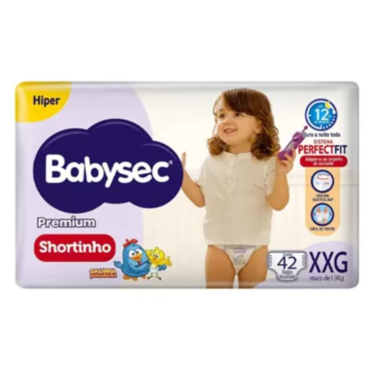 Fralda Descartável Babysec Shortinho XXG - 42UN