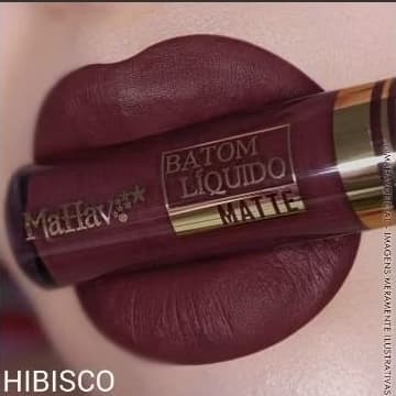 Batom Líquido Mahav Efeito Matte Aveludado Cor Hibisco