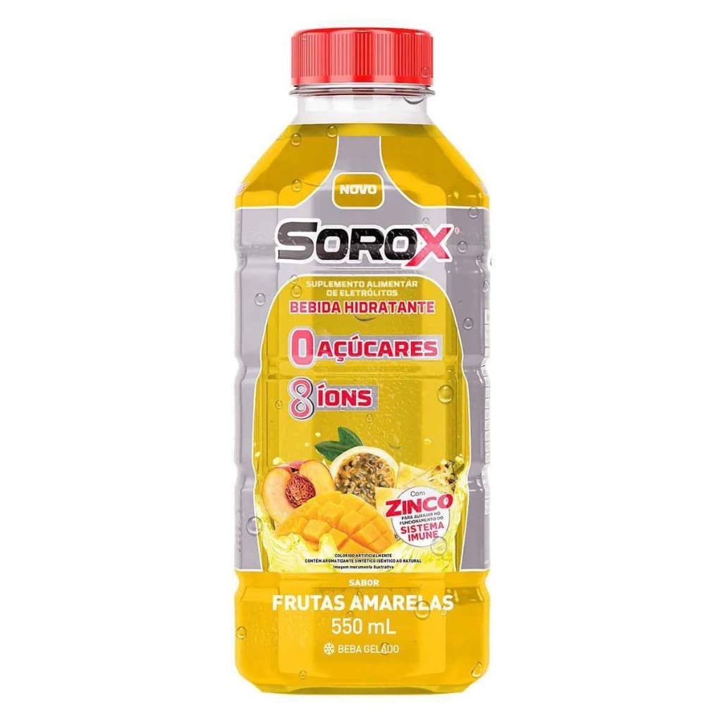 Bebida Hidratante Sorox Sabor Frutas Amarelas Com 550ml