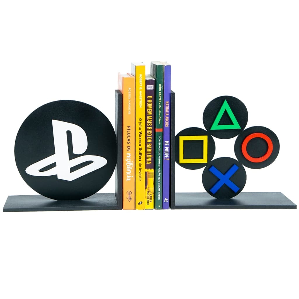 Aparador de Livros Gamer MDF Porta Livros Decorativo Controle Videogame Estante Quarto