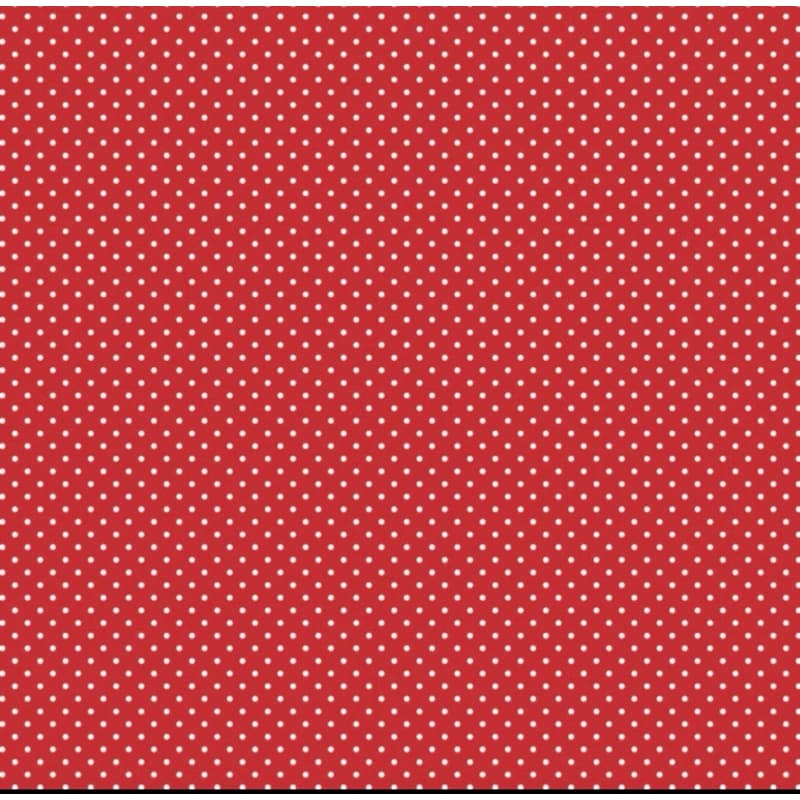 Tecido Tricoline Poá Vermelho 100% Algodão 50x150 Patchwork Costura Artesanato
