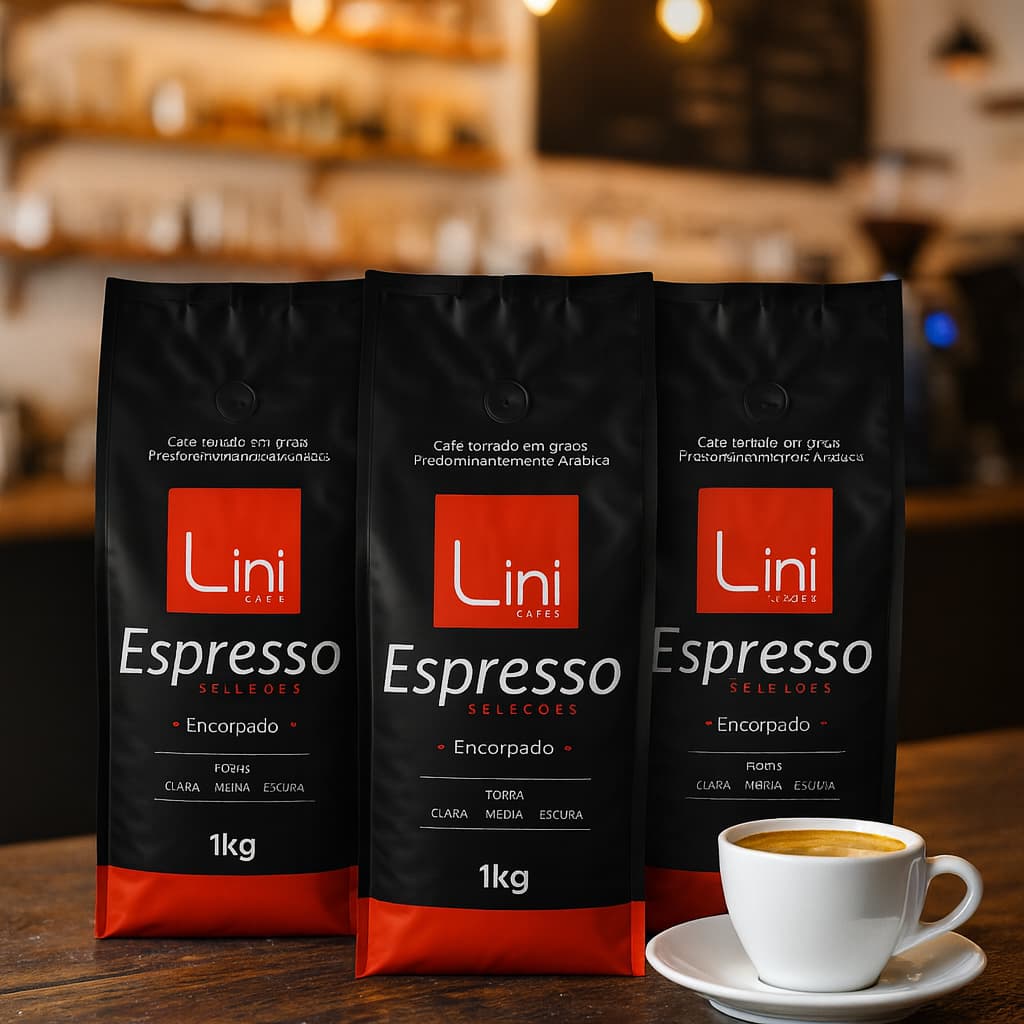 Kit Café em Grãos Torrado Lini Seleções 3kg Arábica