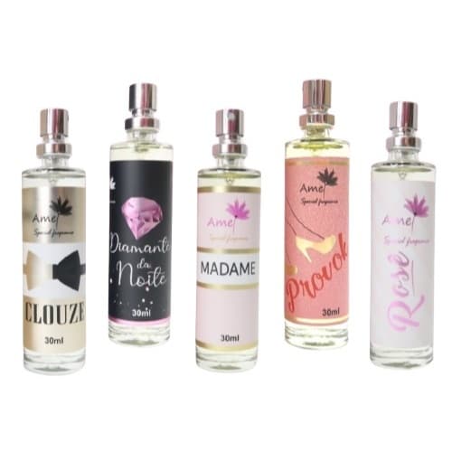Perfume Amei Cosméticos Feminino 30ml Alta Fixação 33% de Essência Importada