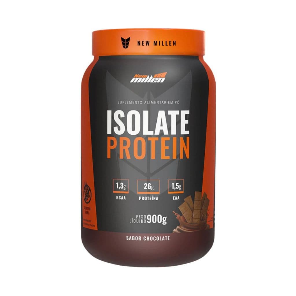 WHEY ISOLADO PROTEIN CHOCOLATE 900G POTE 26G PROTEINA NEW 