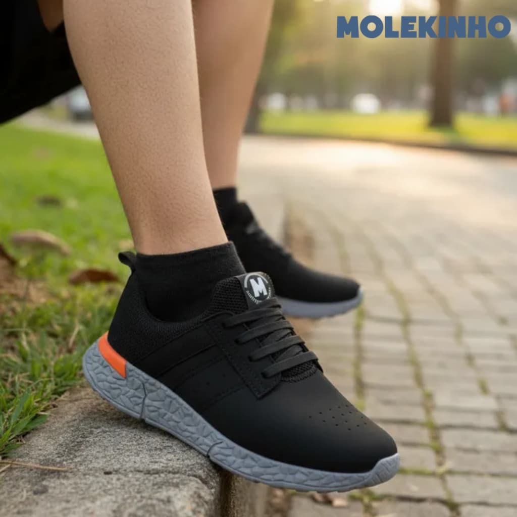 Tênis Molekinho Menino Masculino Infantil Casual Elástico Confortável Calce Fácil Conforto Original