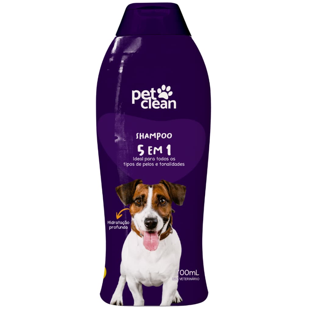Shampoo e Condicionador para Cachorro e Gatos - Pet Clean 5 em 1