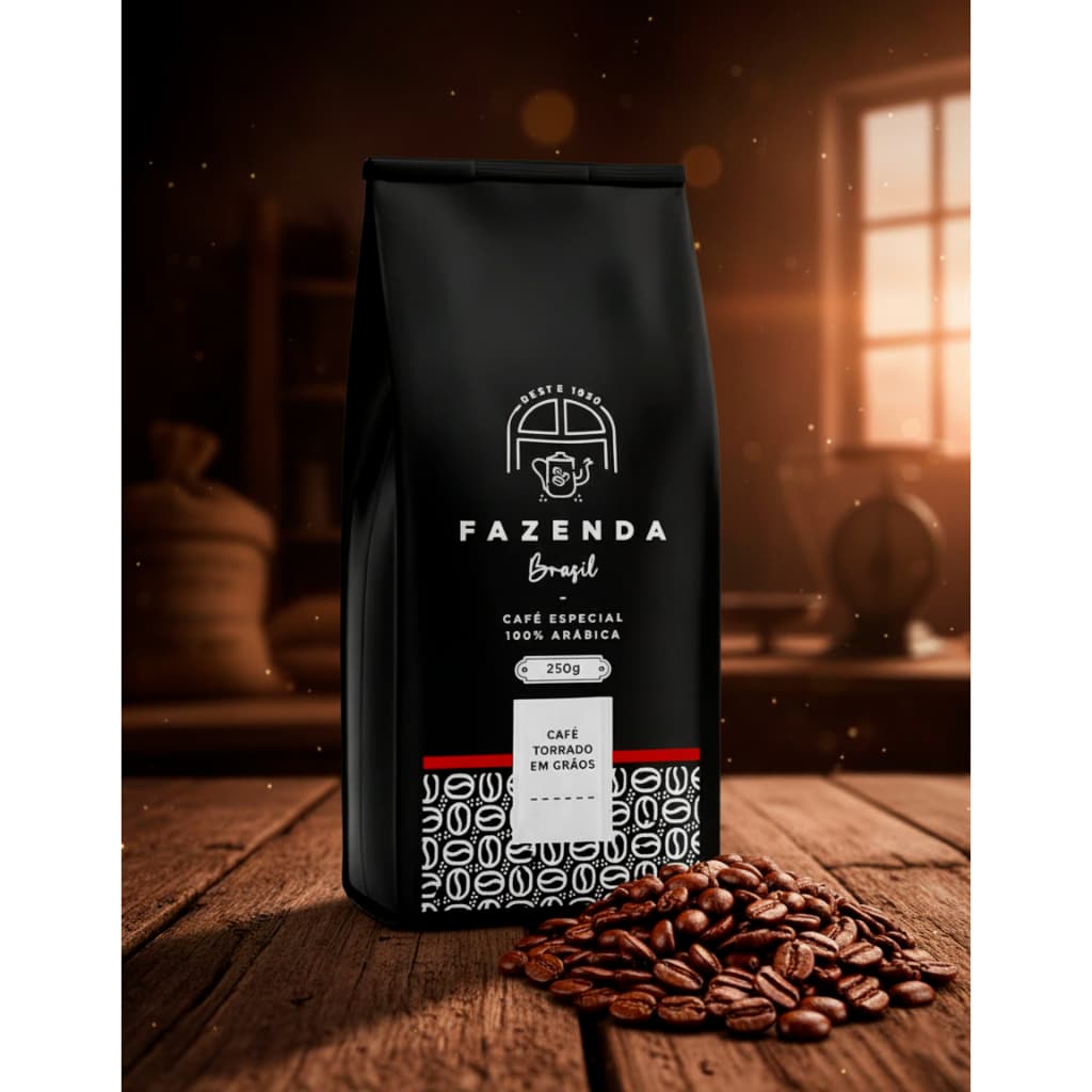 Café Especial +84 Pts Fazenda Brasil 250g Em Grãos Sul De Minas 100% Arábica