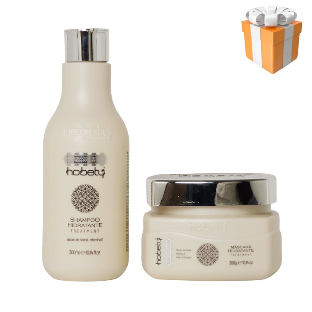 Kit Hidratante Hobety Shampoo 300ml+Máscara 240g