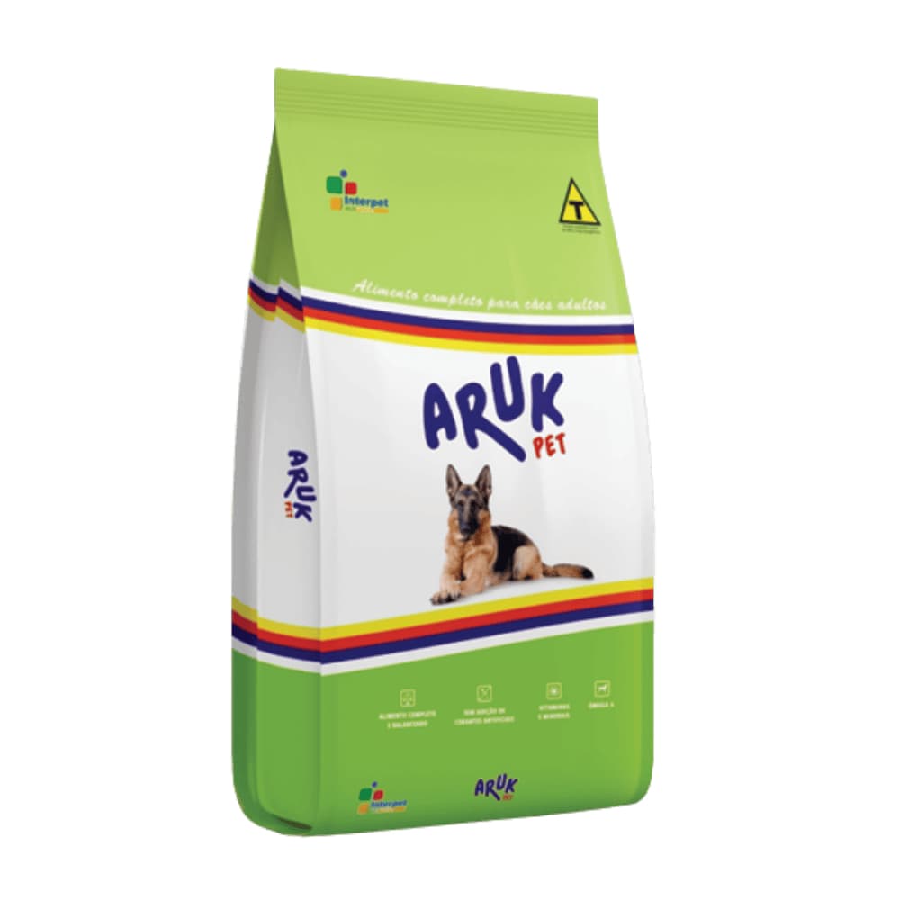Ração Aruk Pet Cães Adultos 7kg 18% Proteína Ração Seca Econômica