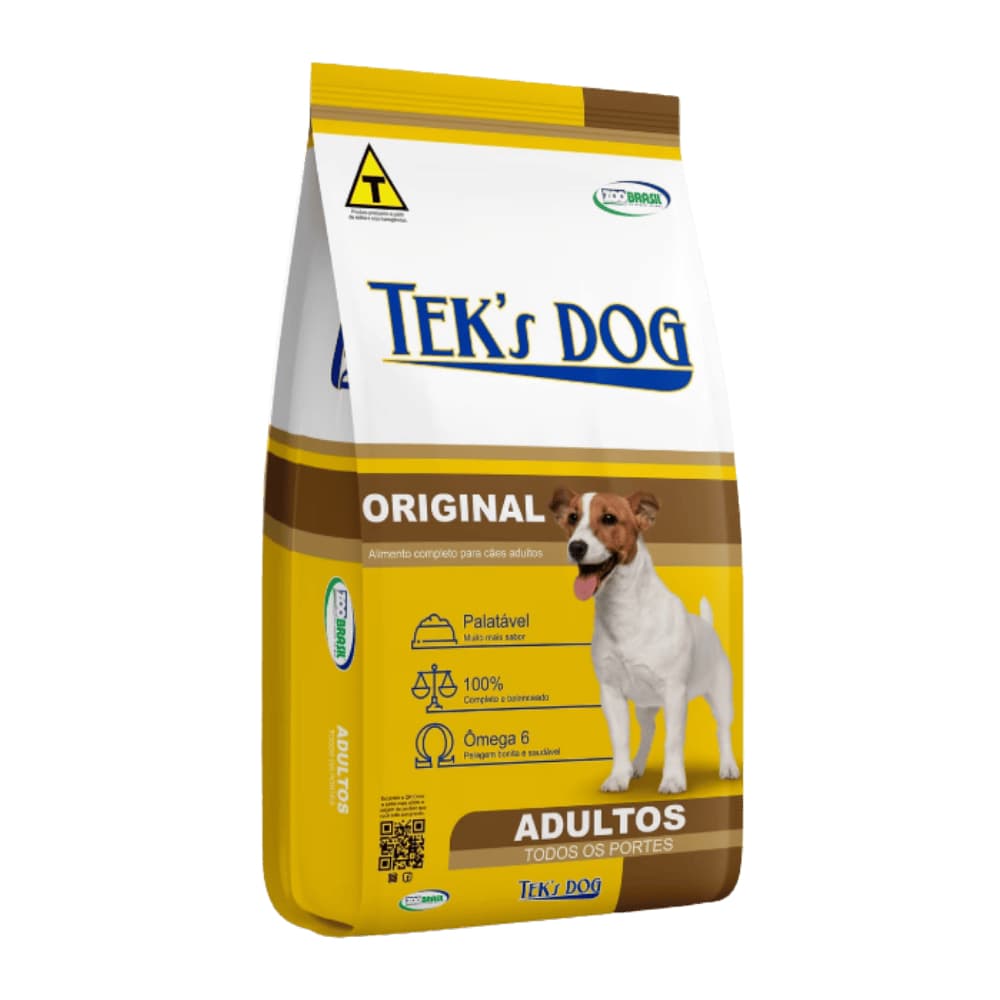 Ração para Cachorro Adulto Tek’s Dog Original 18% Proteína 25kg