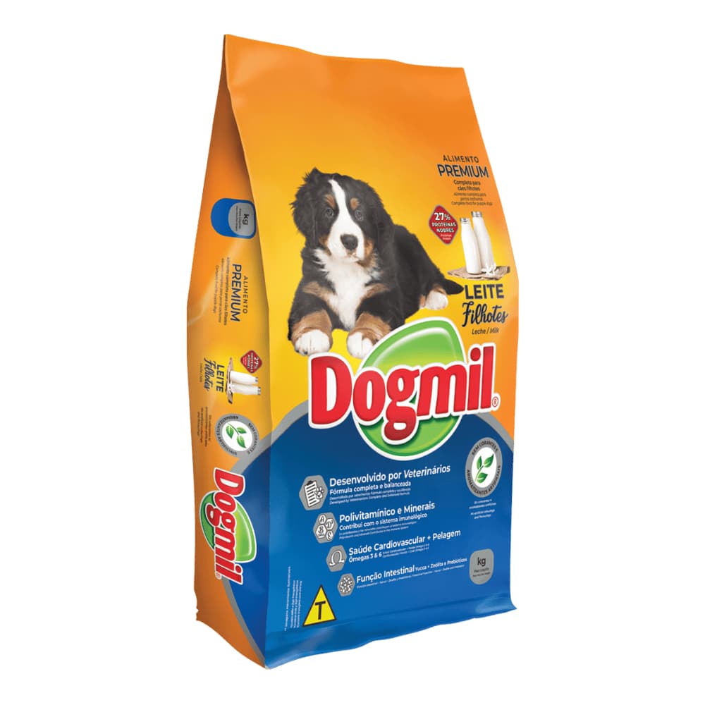 Ração para Cachorro Filhote Dogmil 27% Proteína 10.1 kg Sabor Leite