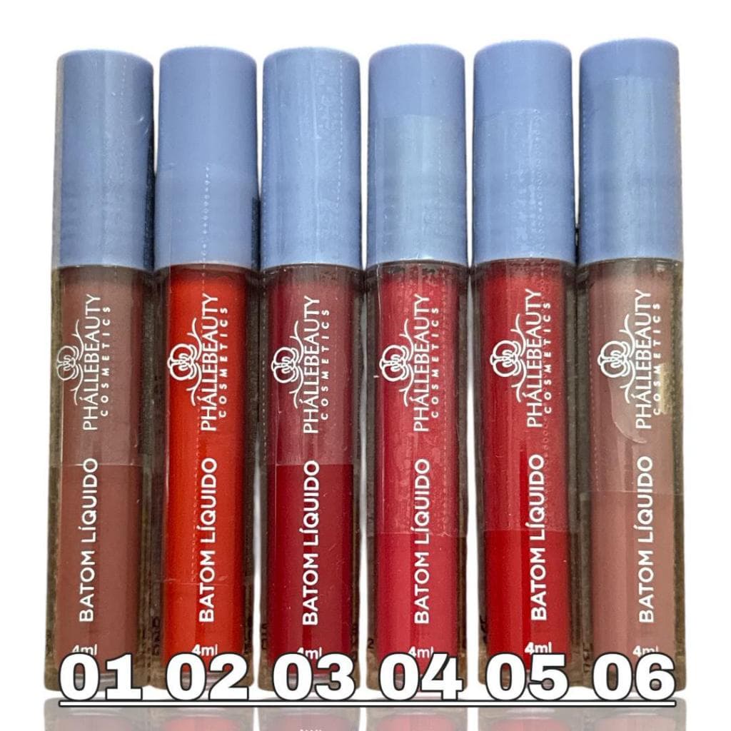 Batom Líquido Matte Longa Duração Não Transfere Alta Fixação Secagem Rápida PhálleBeauty Original