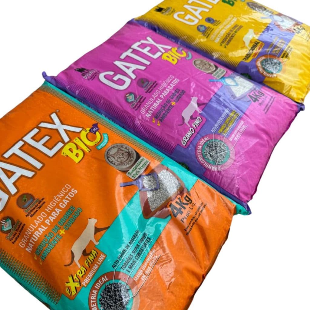 Kit com 2 Areias Sanitária Biodegradável para Gatos 4kg – Controle de Odor e Alta Absorção
