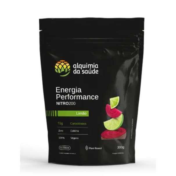 ENERGIA PERFORMANCE NITRO 200 300G LIMAO ALQUIMIA DA SAUDE
